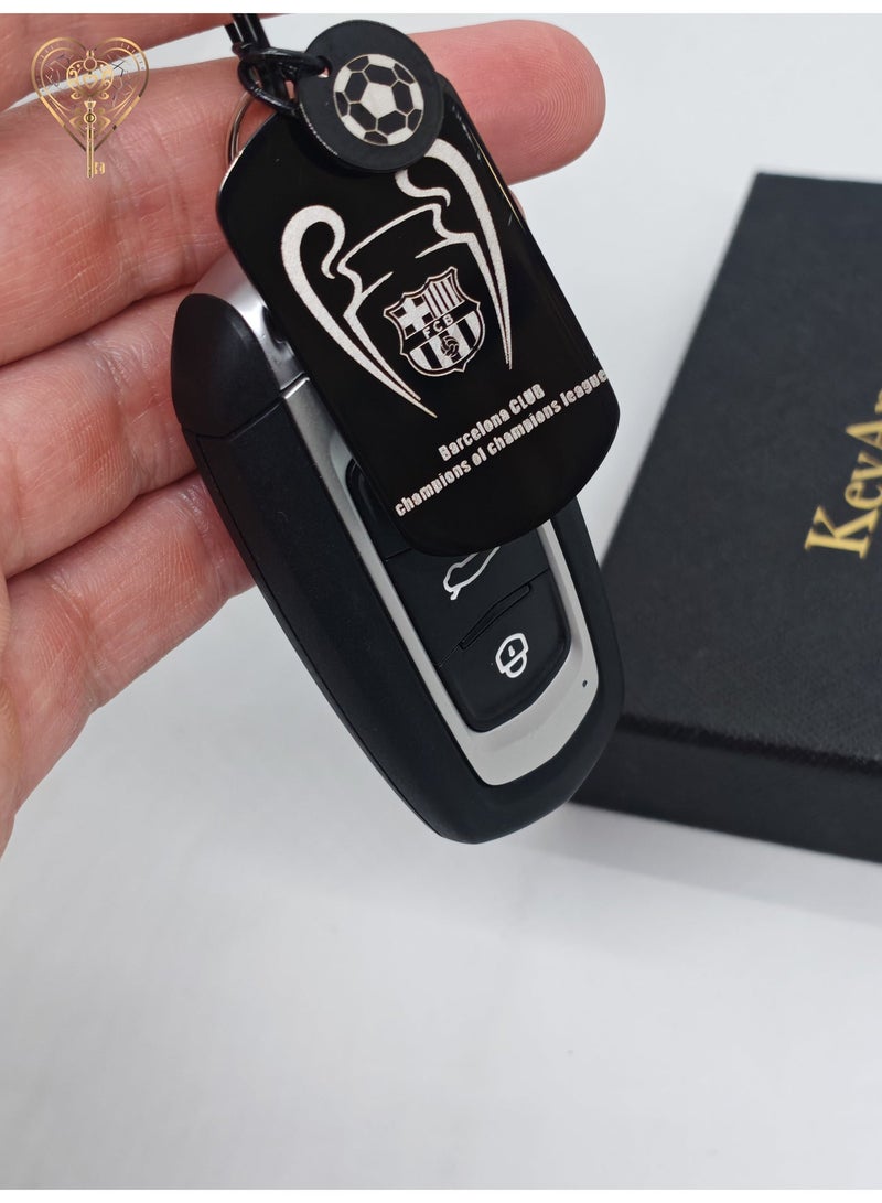 KeyAmor lux Barcelona keychain for Barcelona team fan, comes in fancy gift box which makes it a perfect choice for a special gift - Image 4